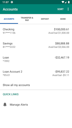Bowater Credit Union Screen 3
