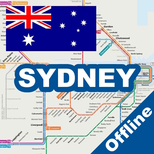 Sydney Metro Train Travel Map Logo