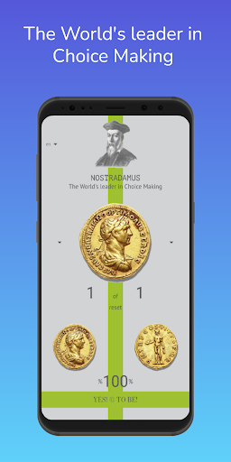 Android application Nostradamus Toss Coin screenshort