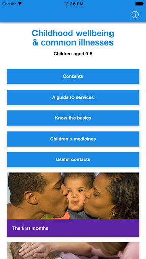 Android application Walsall Healthy Child screenshort