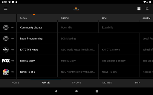 Screenshot of ConnecTV powered by LUS Fiber.