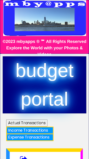Android application mbyapps+ screenshort