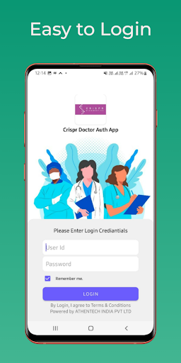 Android application Doctor Auth screenshort