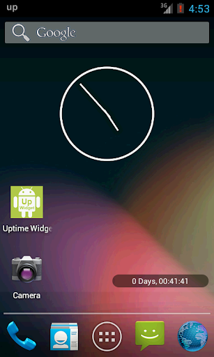 Android application Uptime Widget screenshort