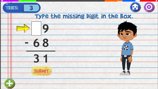 Finding Missing Digit r Digits Screen 2