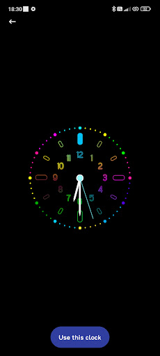 Neon Clock Wallpaper Screen 2