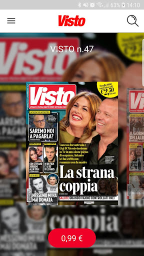 Android application Visto - Digital screenshort