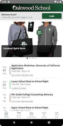 Android application Oakwood School, Morgan Hill screenshort