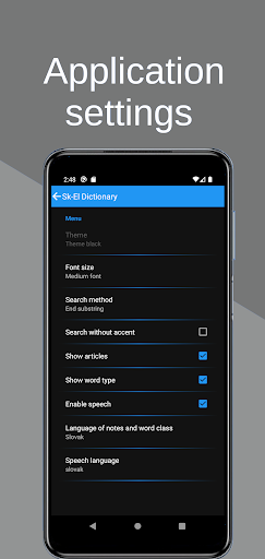 Slovak-Greek dictionary Screen 2