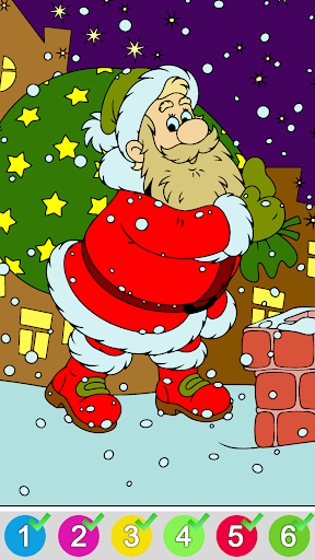 Android application Christmas Color by Number screenshort