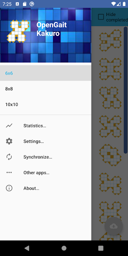 Android application OpenGait Kakuro screenshort