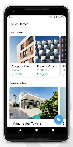 Android application Mobilisten by Zoho SalesIQ screenshort
