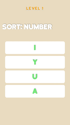 Sort the card Screen 3