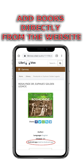 Android application Audiotales - audiobooks. screenshort