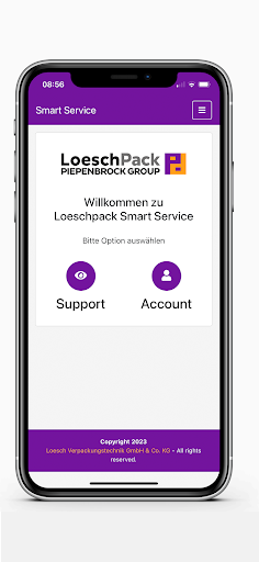 Android application Loeschpack Smart Service screenshort