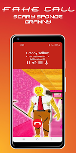 Scary Granny Yellow Video Call