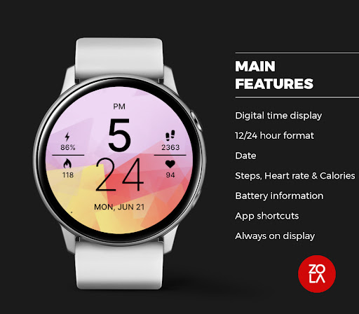 Beauty Pink Pro Watch Face Screen 2