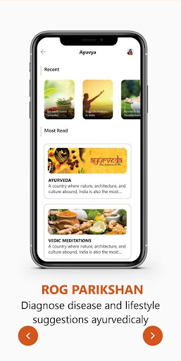 Ayuvya - Ayurvedic Health App Screen 2