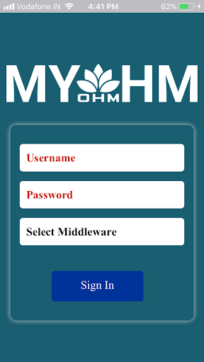 Android application MYOHM screenshort