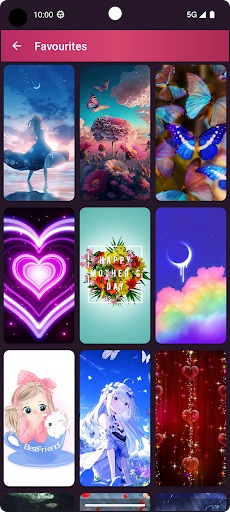Android application Girly Wallpapers for Girls screenshort
