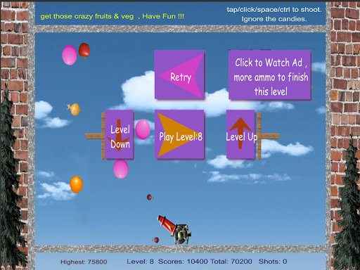 Crazy Fruits Shooting