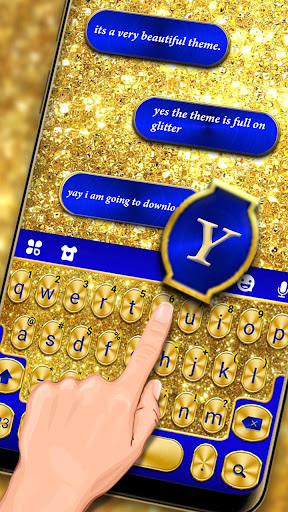 Golden Glitter Theme Screen 2