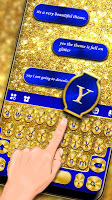 screenshot of Golden Glitter Theme