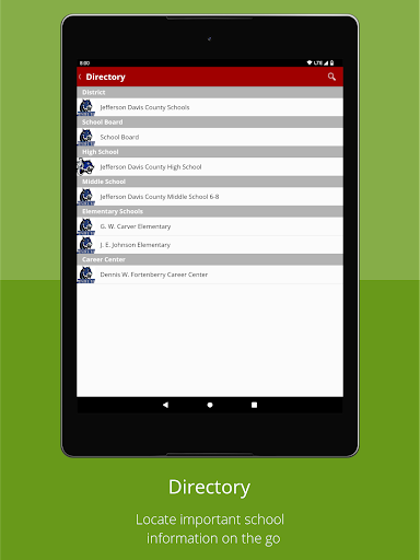 Jefferson Davis CSD Screen 2