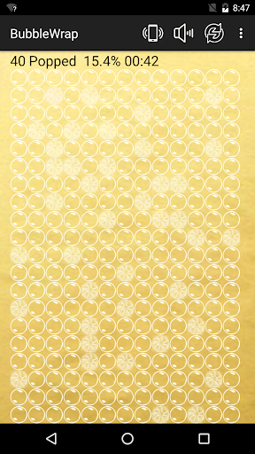 Android application BubbleWrap screenshort