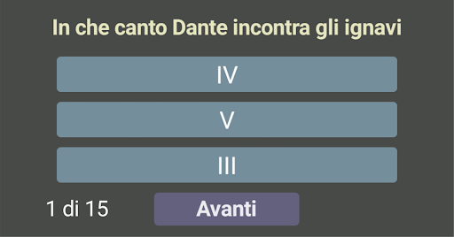 Android application La Divina Commedia screenshort