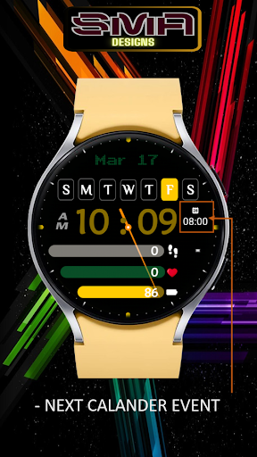 Modern Dashboard Watch Face 02 Screen 2