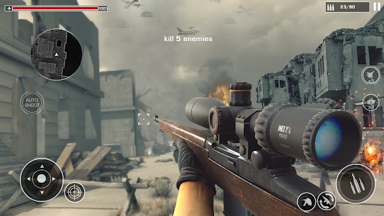 WW2 Sniper – Shooting Guns 1.0.3 mod apk (Unlimited Coins) 1