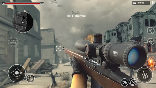WW2 Sniper Shooting Guns Games