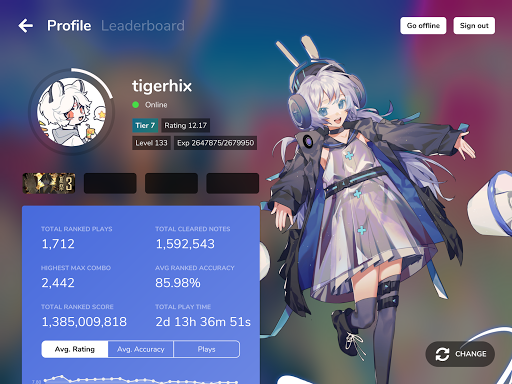 Cytoid: A Community Rhythm Gam screenshot