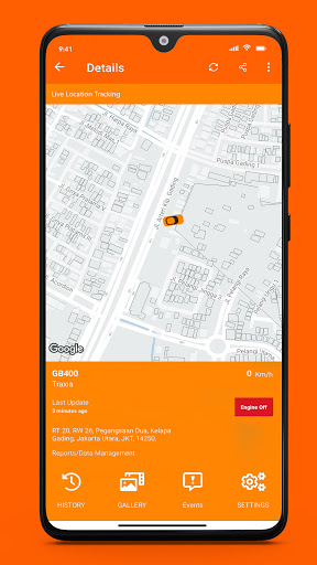 Android application Traxia RoadTek screenshort