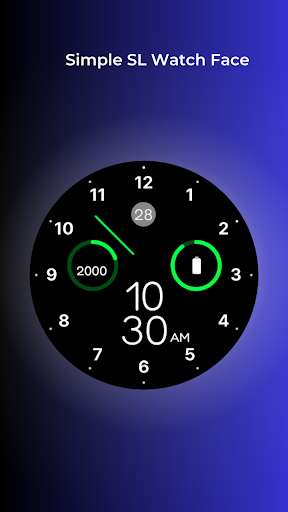 Android application Simple SL Watch Face screenshort