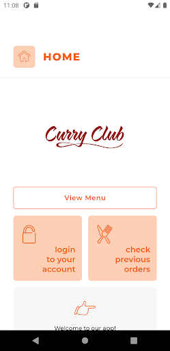 Android application Curry Club West Lothain screenshort