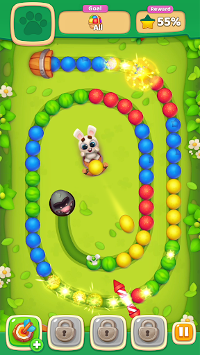 Android application Bunny Boom - Bubble shooter screenshort