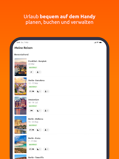 Screenshot of weg.de: Urlaub & Reisen buchen