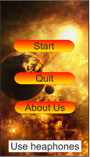 Android application falling stars screenshort