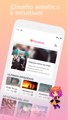 Android application Pandora Lite: Anime & Social screenshort