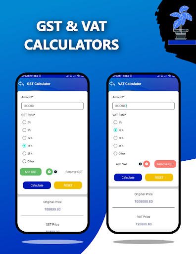 Financial Calculator  EMI, SIP, PPF, FD, RD, GST.