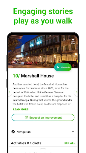 Savannah Tour Guide:SmartGuide Screen 2