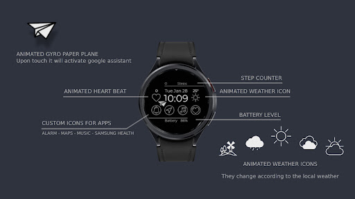 Gyro Plane Watch Face