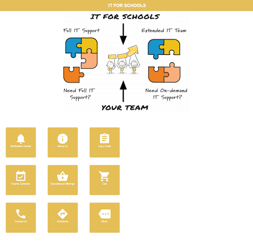 Android application IT FOR SCHOOLS screenshort