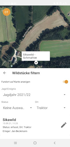 Android application diwima Berge-Team screenshort