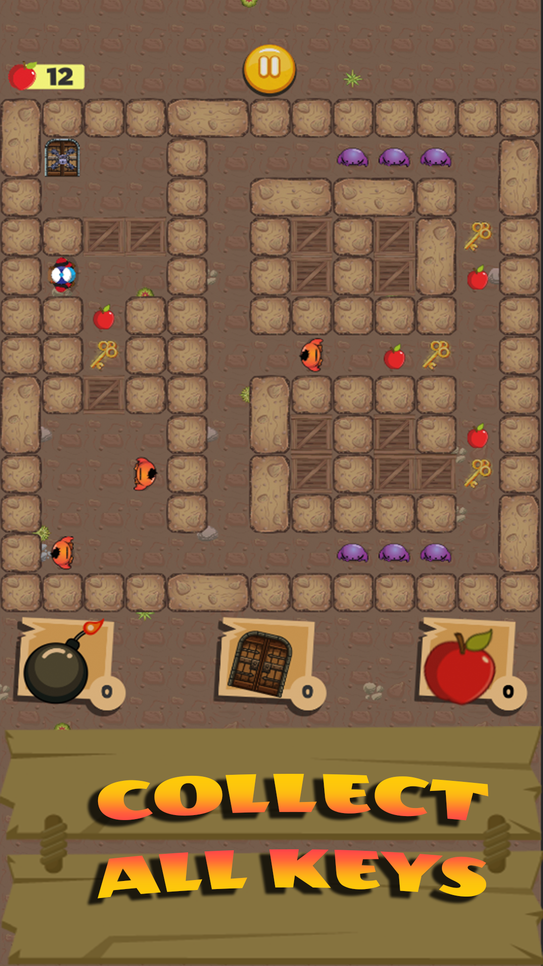 Maze Room: 2d Push Puzzle Game