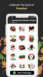 Juneteenth Stickers WAStickers