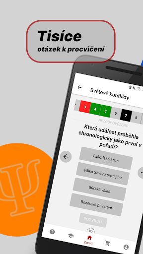 Android application Revio: Příprava na ZSV a OSP screenshort