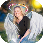 Wings Photo Editor with Light Crown
